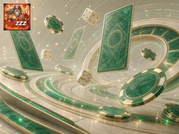 Gambar beranda rpzzz dengan tampilan utama platform permainan